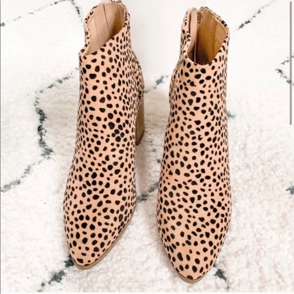 Leopard Cheetah Print Booties - Picture 1 of 6